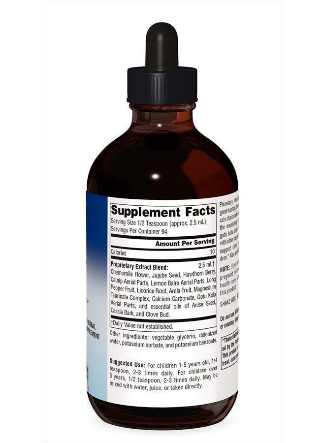 PLANETARY HERBALS Calm Child Herbal Syrup - Includes Soothing Botanicals Chamomile, Lemon Balm, Catnip & More - 8oz  - Image 3