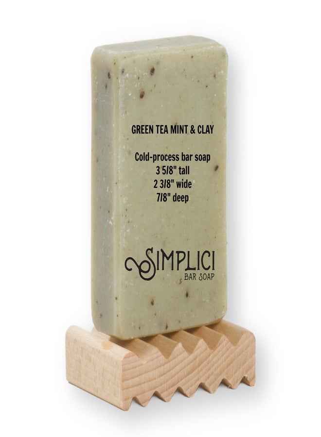 Simplici Green Tea, Mint & Clay Natural Soap (smooth + pure essential oils) 6 Bar Value Bag. Palm Free - Image 3