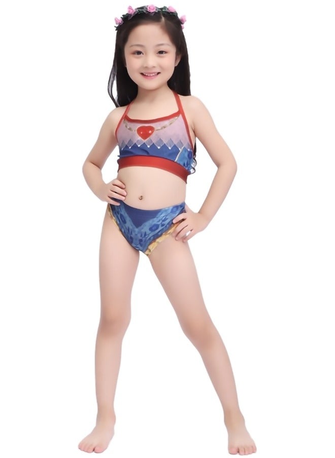 MissTiara - Children's Mermaid Swimsuit Set Mermaid Tail Swimsuit Mermaid Costume With a Set of Children's Jewelry - Image 1