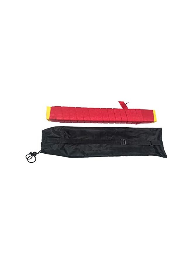 PROMASS Unisex Adult Em-9337-Ry 16 Lungs Speed Agility Ladder - Red, Small  - Image 2