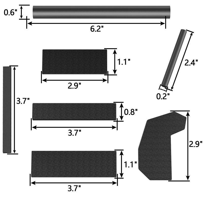 Moker 68026937AB Hardtop Foam Blocker Seal Kit for Jeep Wrangler JK 2007-2018ï¼ŒFoam with Adhesive, Foam Rubber,Replaces OE:68026937AA, 68026937AB - (17 Pieces Set) - Image 2