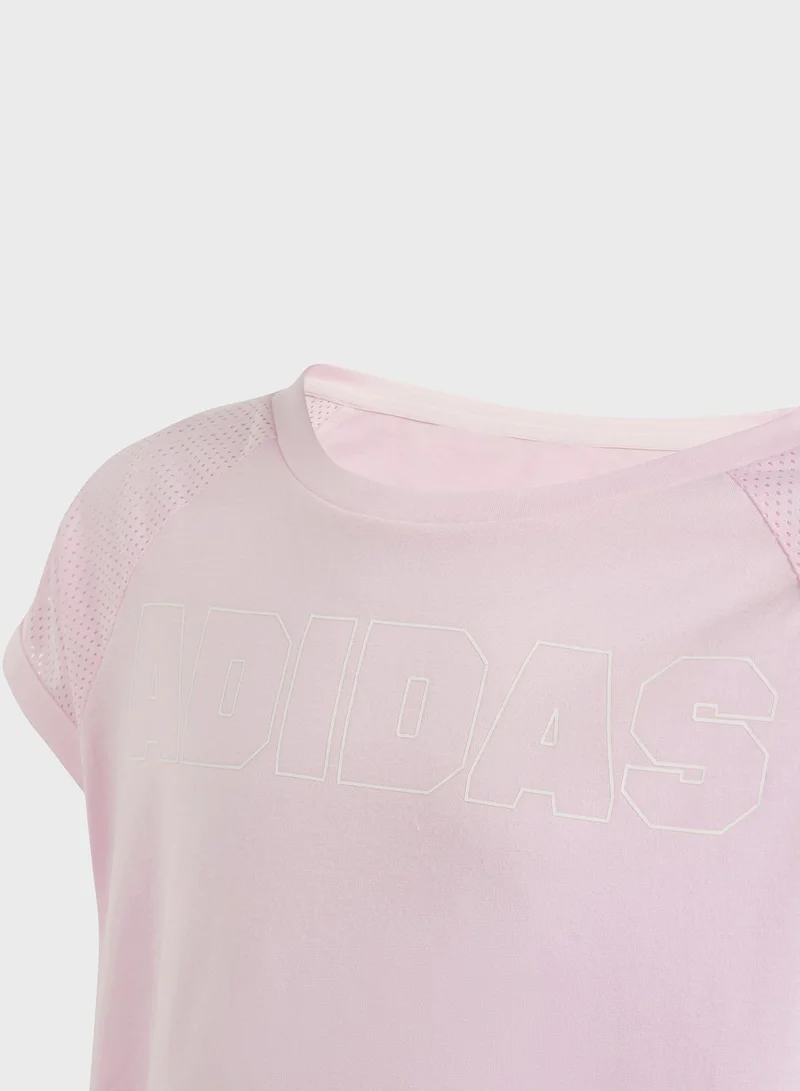 adidas تيشيرت قصير للأطفال