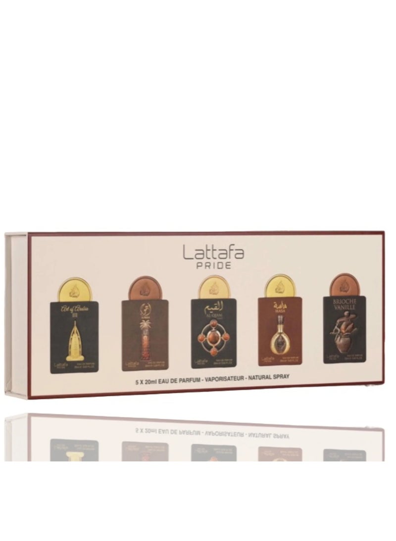 Lattafa Gift Set by Lattafa Pride 20ml x 5pcs for Unisex