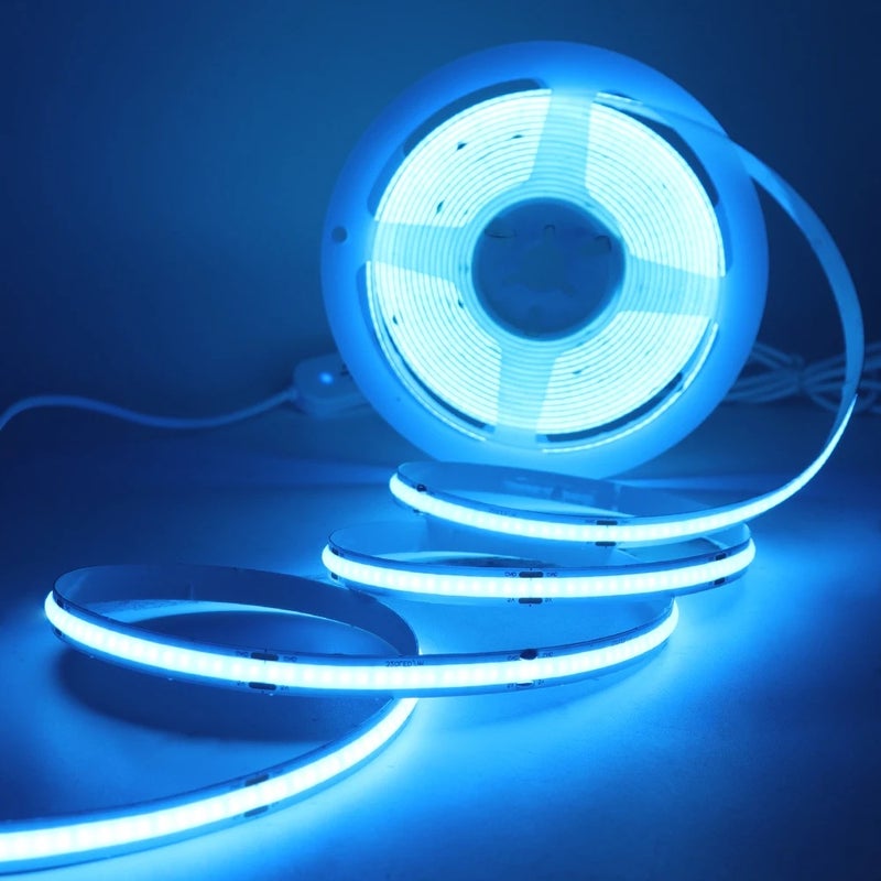 KISUFU DC5V USB COB Led Strip Light White/Pink/Red/Yellow/Ice Blue/Green 8MM 320LEDs/M Flexible Night Light for Home Decor TV Backlight - Image 1