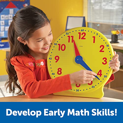 Learning Resources Big Time Learning Clock, Analog Clock, Homeschool, 12 Hour, Basic Math Development, Ages 5+ - Image 3