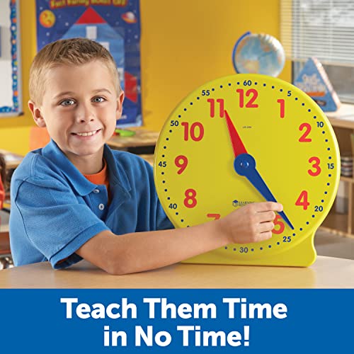 Learning Resources Big Time Learning Clock, Analog Clock, Homeschool, 12 Hour, Basic Math Development, Ages 5+ - Image 4