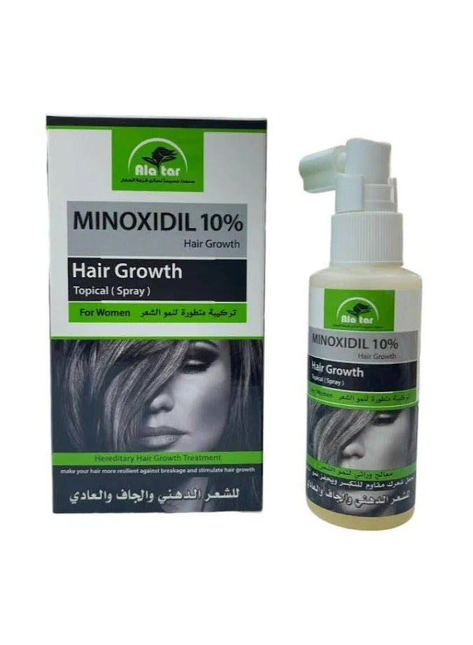 مينوكسيديل 10% بخاخ موضعي لنمو الشعر 65 مل