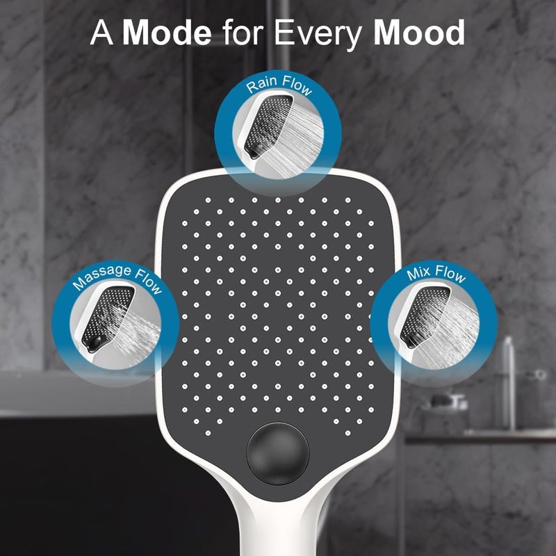 Alton ALTON SHR20275 3Function 4INCH Hand Shower Only White Black - Image 2