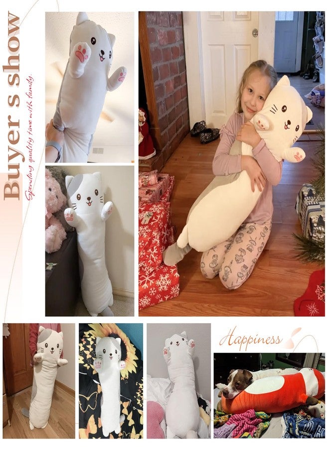Dalmao 36" Cat Stuffed Animal, Soft Long Pillow Doll Cute Cartoon Kitten Plush Body Pillow Plushies Toy Gift for Kids, Girls, Birthdays - Image 3