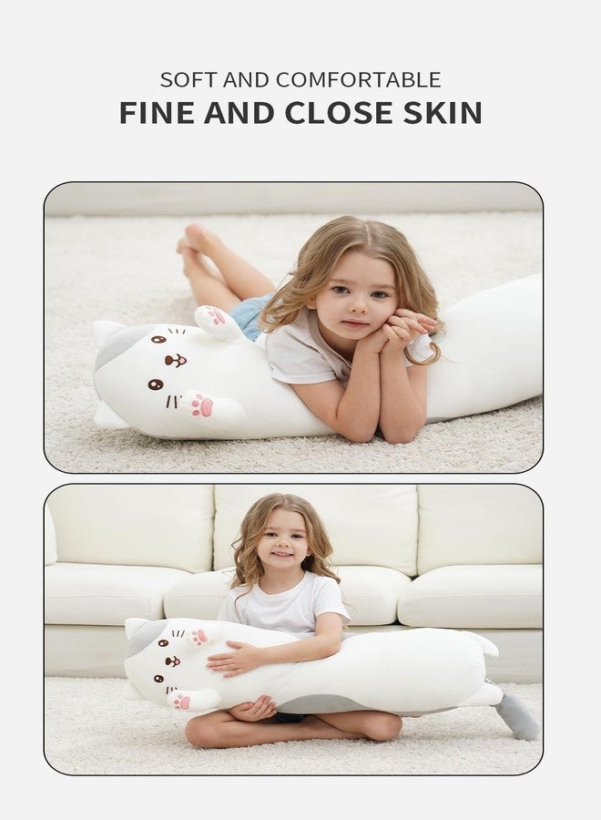 Dalmao 36" Cat Stuffed Animal, Soft Long Pillow Doll Cute Cartoon Kitten Plush Body Pillow Plushies Toy Gift for Kids, Girls, Birthdays - Image 4