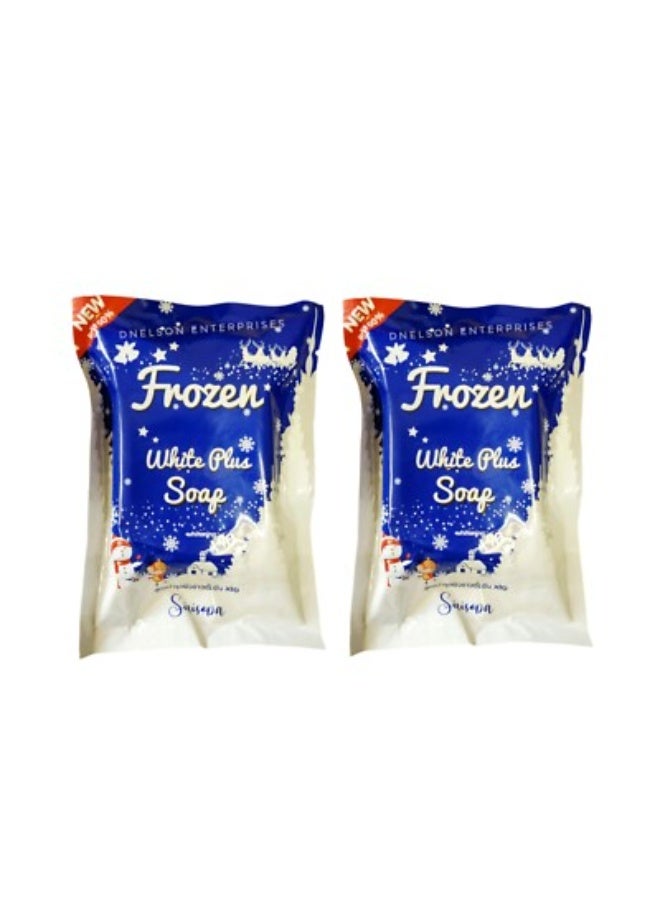 وايت صابون فروزن وايت بلس لمكافحة الشيخوخة وحب الشباب والبقع الداكنة والبشرة الباهتة 80 جرام قطعتين