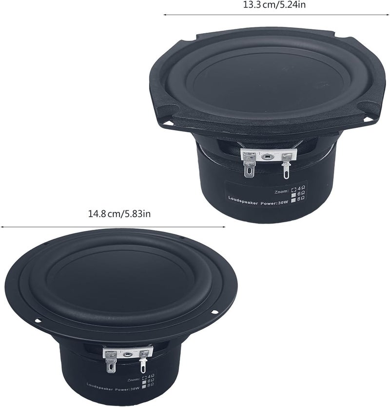 5.25Inch Subwoofer Low Bass Loudspeaker for Full Bodied Sound and Modern Aesthetic Appeal Speakers HiFi Music Immersive - Image 4