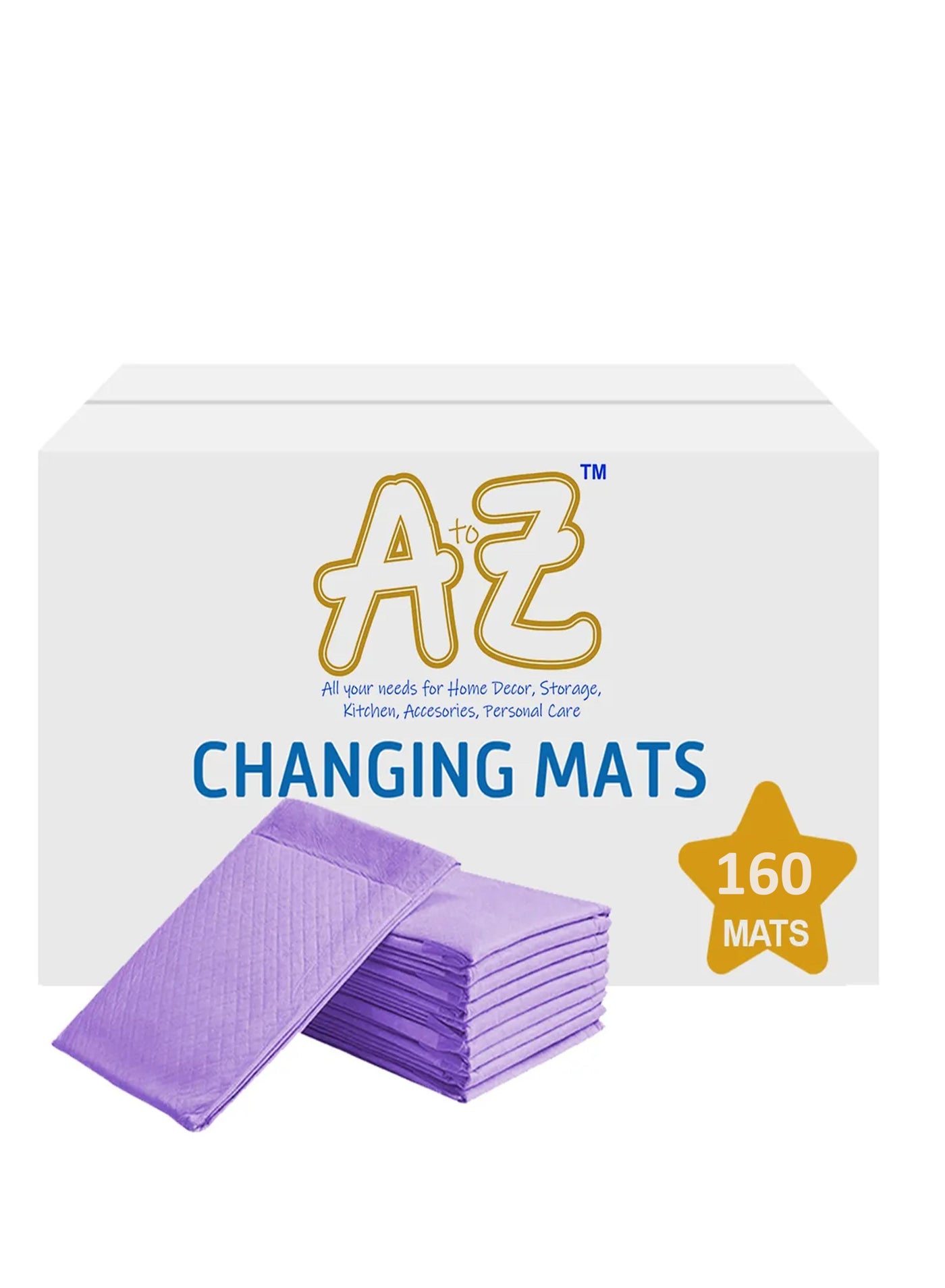 SunBaby - Disposable Changing mats (45x60cm) Large, Pack Of 160 - Lavender