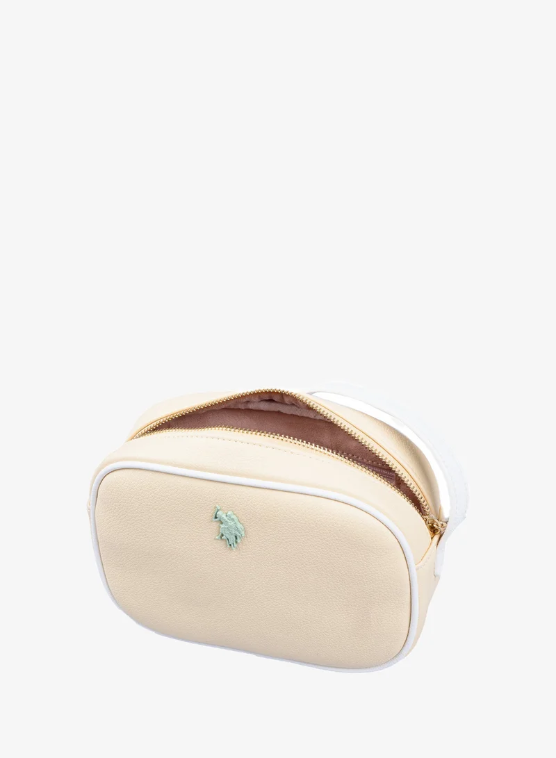 U.S. Polo Assn. YELLOW-WHITE-WHITE U.S. Polo Assn. Women's Crossbody Bag, Ladies Shoulder Bag Handbag for Ladies Travel Bag for Girls Yellow white for Women | Best Price UAE