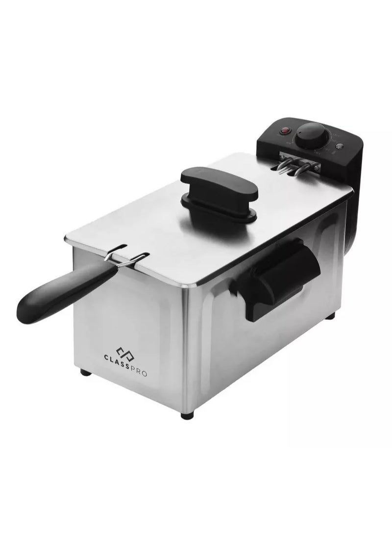 ClassPro قلاية عميقة 3 لتر 1800 واط من الفولاذ المقاوم للصدأ - Image 1