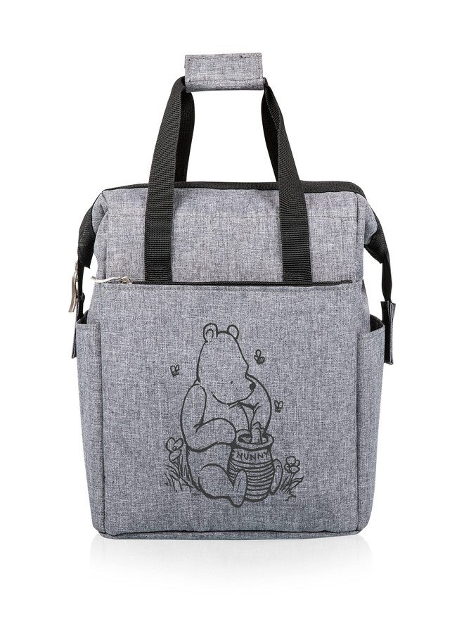 PICNIC TIME Disney Winnie the Pooh On The Go Lunch Bag, Soft Cooler Lunch Box, Insulated Lunch Bag, (Heathered Gray) - Image 1