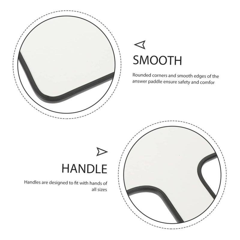 Black Reusable Write On Answer Boards Handheld Whiteboards For Classroom Long Lasting - Image 5