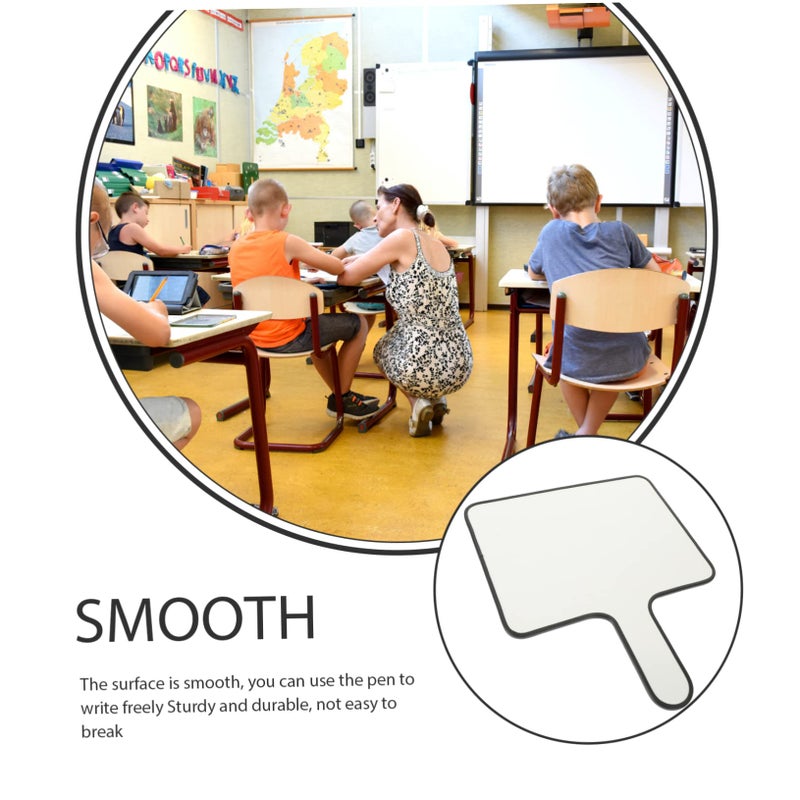 Black Reusable Write On Answer Boards Handheld Whiteboards For Classroom Long Lasting - Image 4