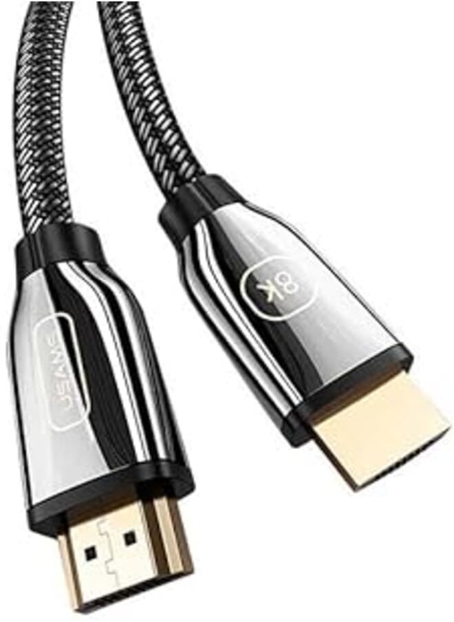 Usams USAMS US-SJ533 U75 8K DP To DP 1.4 HD Video Cable 3m - Black 