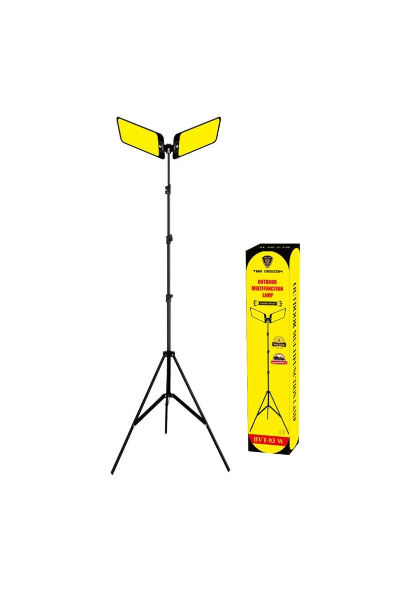 Toby's مصباح التخييم توبيز BVT 03W ذو اللوحتين - نموذج قابل للشحن شديد السطوع