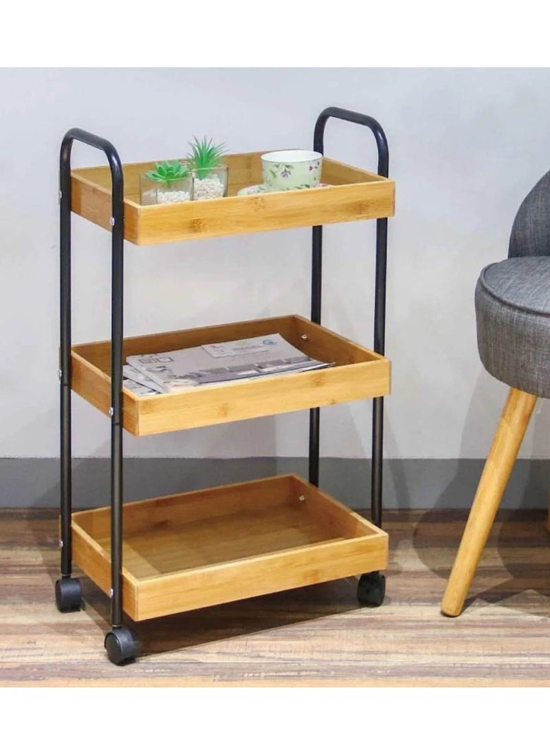 co arma - 3-Tier Rolling Serving Table - Image 1