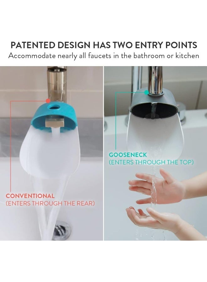 Prince Lionheart Faucet Extender, 2 Counts, Blue/Grey - Image 3