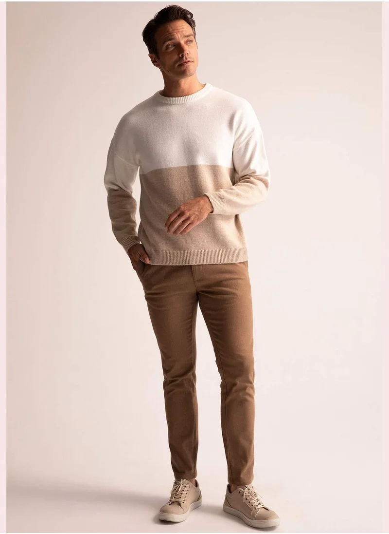 DeFacto Oversized Fit Colour Block Jumper