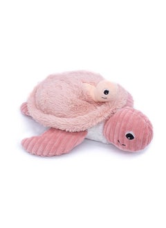 Les Deglingos Sauvenou Turtle Mom & Baby Plush Toy - Pink, Soft Corduroy, Eco-Friendly, Ideal for Babies & Toddlers  - Image 3