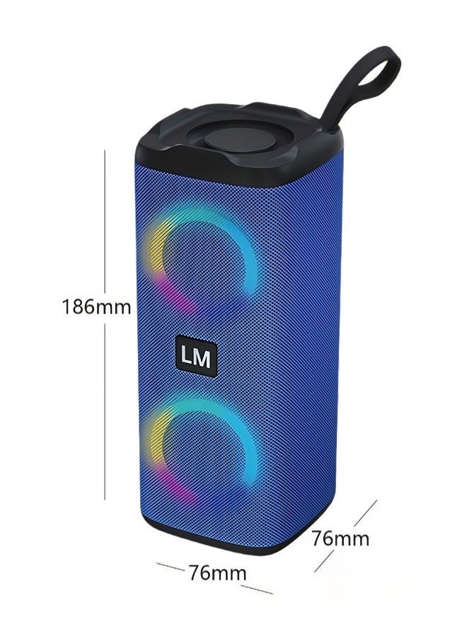 Portable Bluetooth Speaker IPX7 Waterproof Wireless Speaker with LED Melody with 70W High Volume Stereo Sound Support USB Outdoor RGB Wireless Stereo Round Speaker Surround Sound for Home Party Outdoor Picnic - Image 2