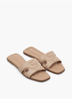 Celeste Women's Logo Embossed Slip-On Sandals  - Image 2