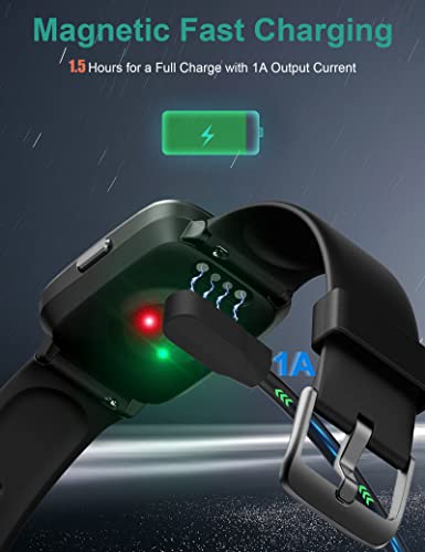 Bicmice Smart Watch Charger for Wyze Letsfit YAMAY VeryFitPro Umidigi SW023 ID205L SW021 ID205U ID205S SW025 Uwatch 3S 3 2 2S Magnetic USB Charging Cable - Image 3