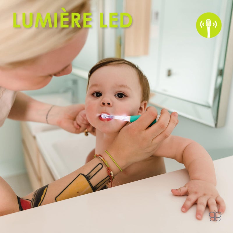 bblÃ¼v - SÃ¶nik - 3 Stage Sonic Toothbrush for Babies, Infants, Toddlers, and Children - Electric Toothbrush - LED Light, Two Minute Timer - Image 4