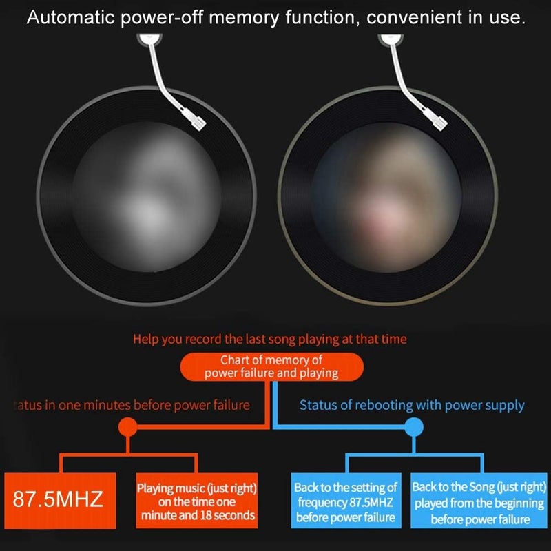 كلاراكو جهاز إرسال صوتي لاسلكي متعدد الوظائف للسيارة مزود بتقنية البلوتوث، ومحول راديو FM، وشاحن جوال بمنفذ USB مزدوج ومشغل MP3 (أسود) - Image 2