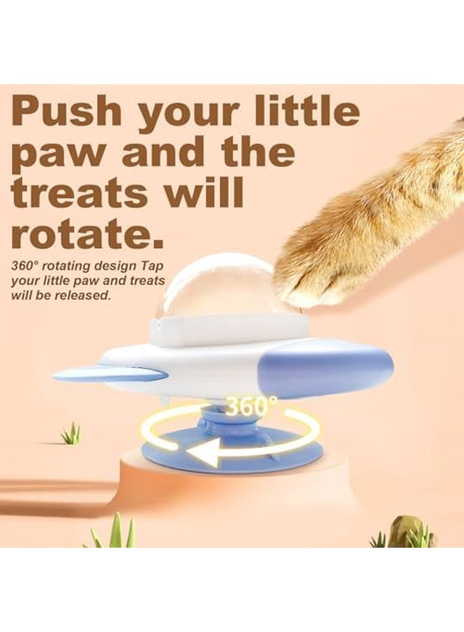 White Interactive Treat Dispensing Dog Toy Slow Feeder Puzzle Ball For Puppy Training - Image 5
