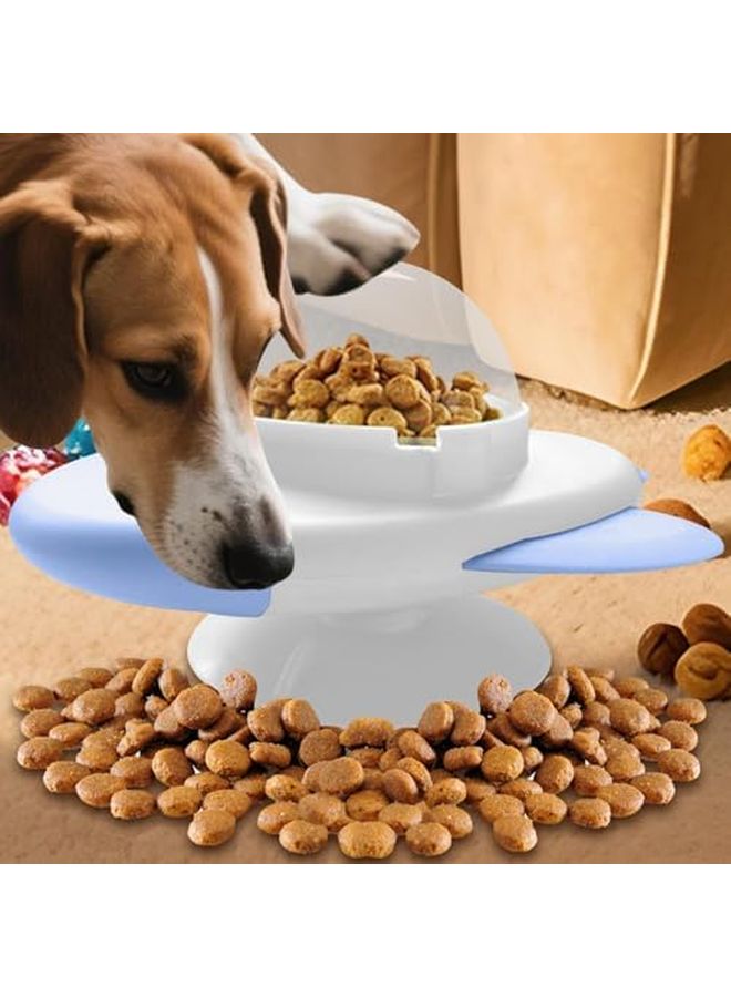 White Interactive Treat Dispensing Dog Toy Slow Feeder Puzzle Ball For Puppy Training - Image 4