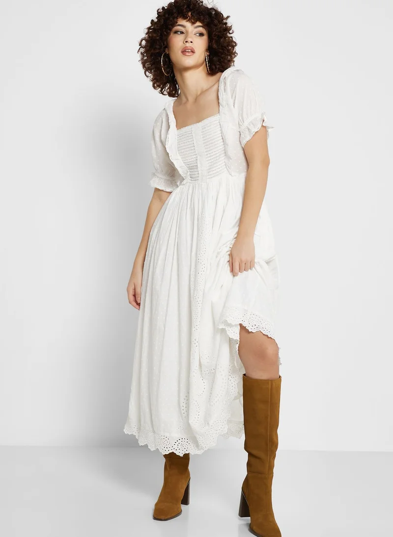 TOPSHOP Square Neck Knitted  Dress