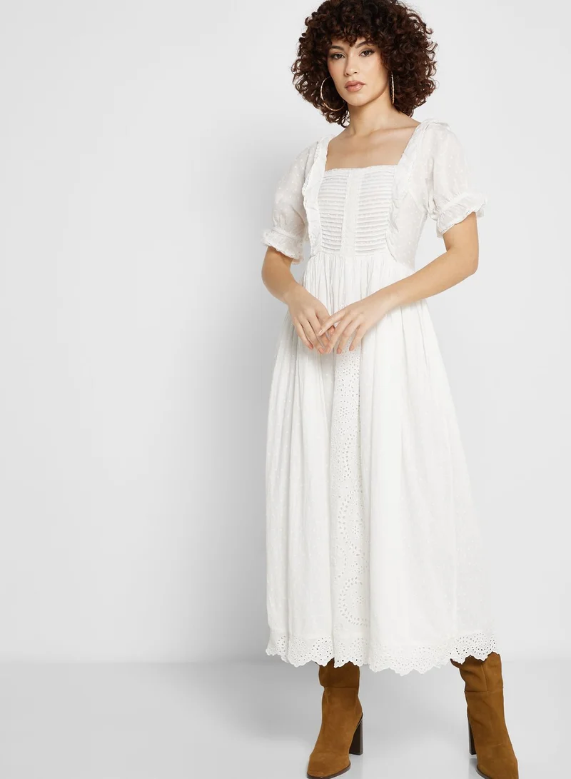 TOPSHOP Square Neck Knitted  Dress