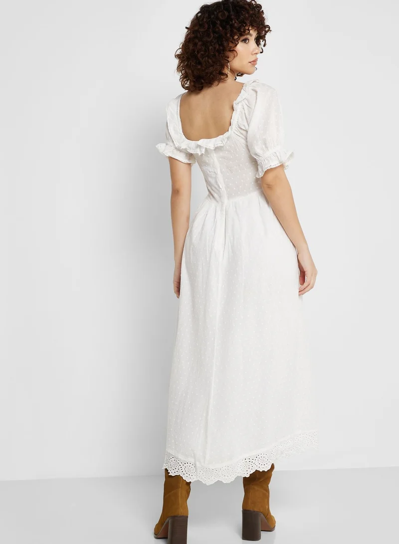 TOPSHOP Square Neck Knitted  Dress