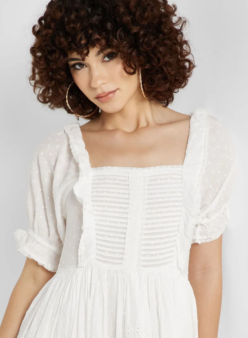 TOPSHOP Square Neck Knitted  Dress