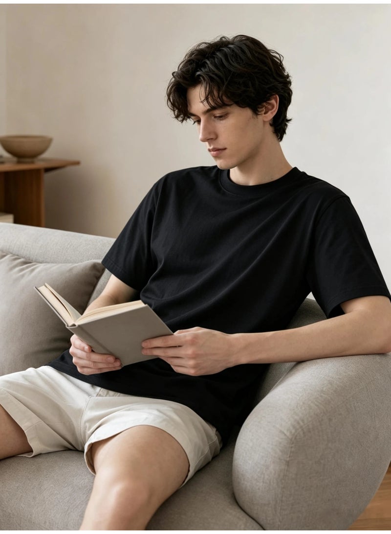Men's Fashion Cotton Breathable Printed T-Shirt, Loose Fit Casual Top - Image 5