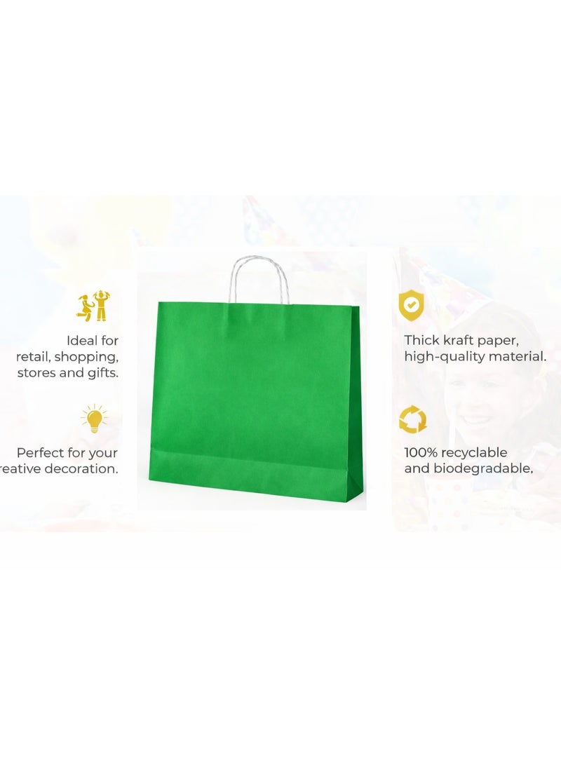 Green Paper Bag 25 pcs / 41*41*12 - Image 3