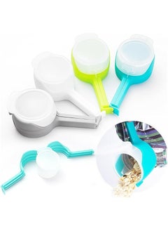 Set of 4 Snack Sealing Clips with Pour Spouts in Mixed Colors