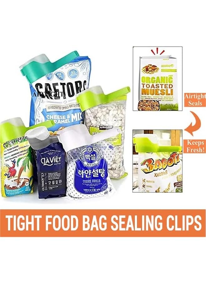 Generic - Set of 4 Snack Sealing Clips with Pour Spouts in Mixed Colors - Image 1