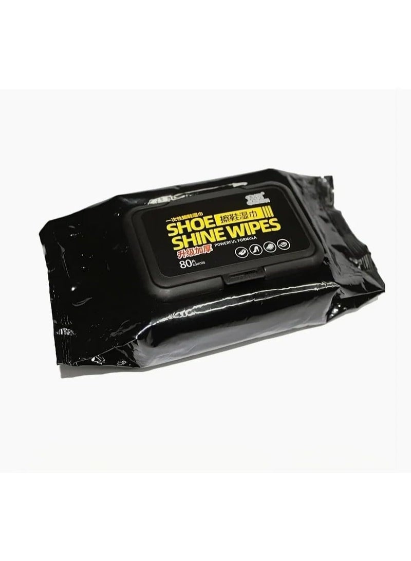 مناديل مبللة لتنظيف الاحذية عبوة واحدة - ٨٠ منديل ، وايبس لتنظيف الاحذية الرياضية، منظف لازالة البقع من الكوتش- 227