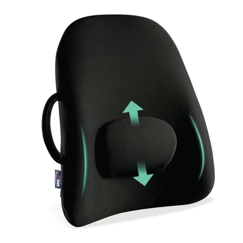 ObusForme Lowback Backrest Support – Lower Back Padded Seat Cushion and Lumbar Support Pillow, Portable Posture Support with Soft and Durable Foam - Image 1