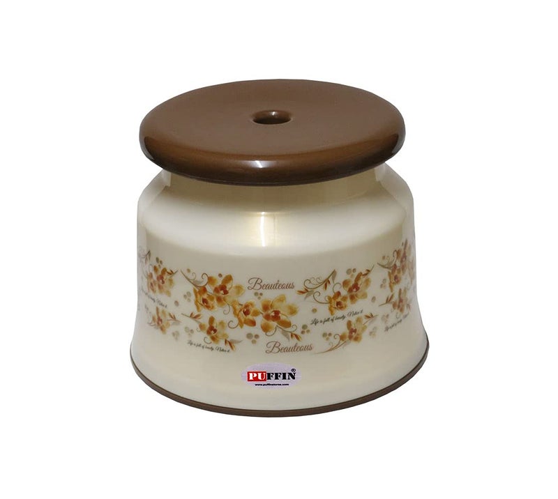 AOOMI New Flower Printed Square Bathroom Set Brown 6 - Image 3