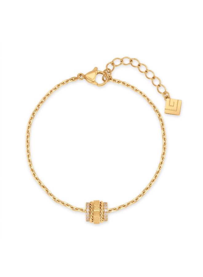 غاي لاروش سوار إليونور مطلي بالذهب بشعار الجري وكريستالات - Image 3