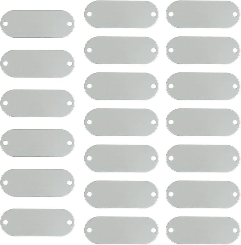 Steel Color Metal Tags For Permanent Engraving Stamping Outdoor Equipment Labels - Image 1