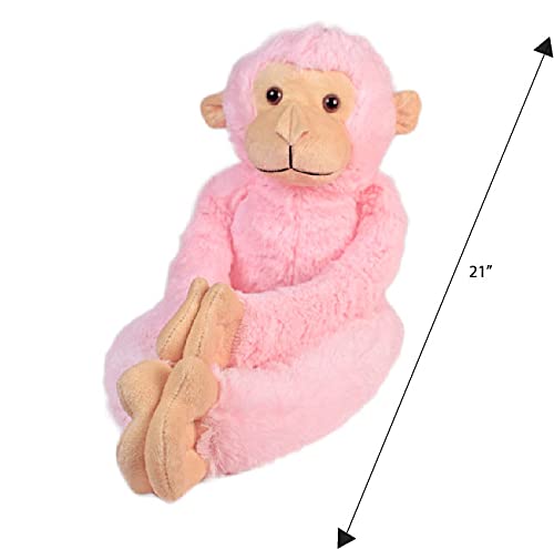 Ultra 21 Inch Monkey Fully Stuffed Soft Premium Plush Toy for Kids in Pink | Snuggling and Playtime | Animal Toy | Birthday Gift | Anniversary | Christmas | Diwali | Home Décor - Image 3
