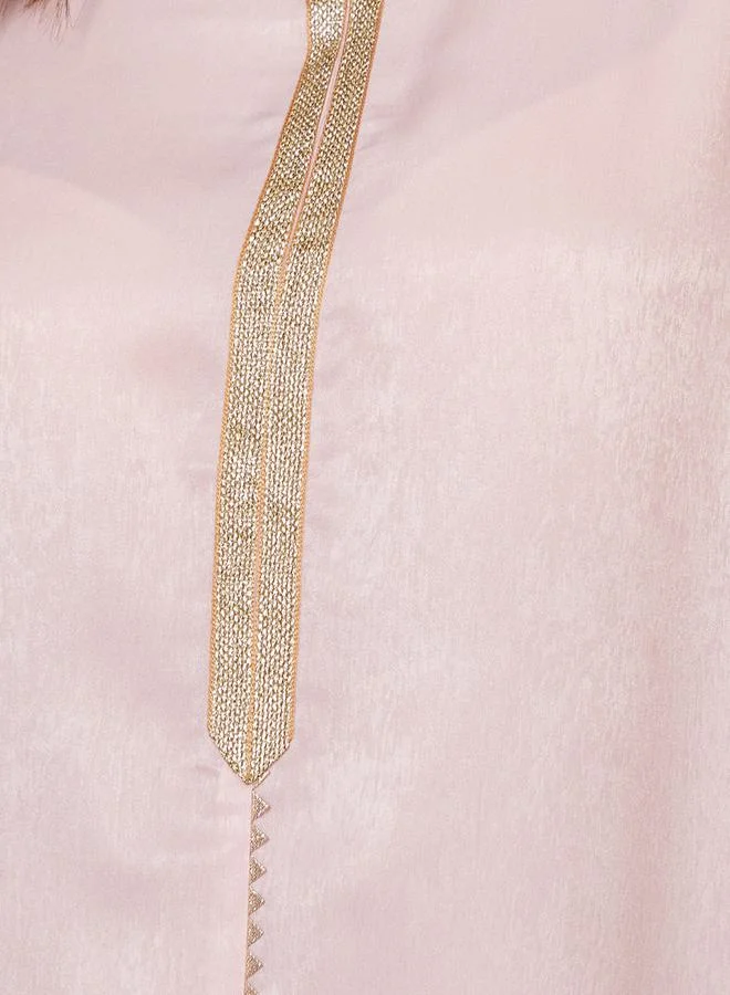 Styli Embroidered Trim A-Line Jalabiya